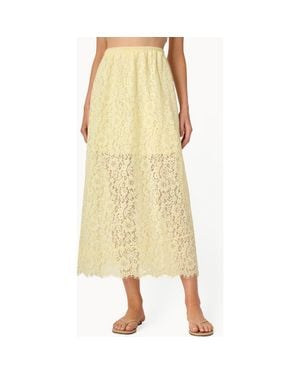 Cami NYC Effie Lace Midi Skirt - Yellow