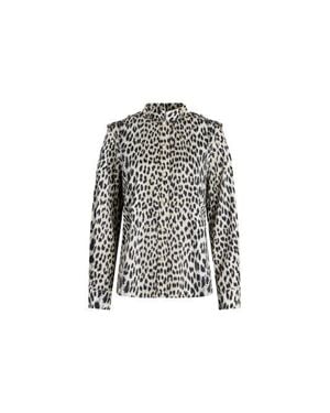Callas Milano Mika Band-Collar Shirt - White