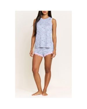 Honeydew Intimates Intimates All American Shortie Pajamas - Blue