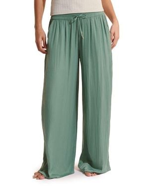 Etam Cheeta Wide Leg Pajama Pants - Green