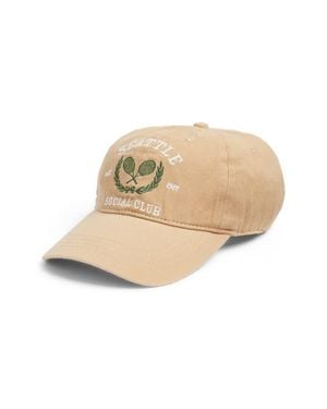 Treasure & Bond Embroidered Twill Baseball Cap - Natural