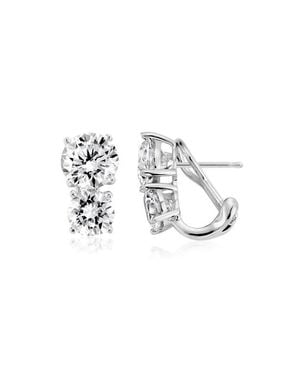 Crislu Cubic Zirconia Stud Earrings - Multicolor