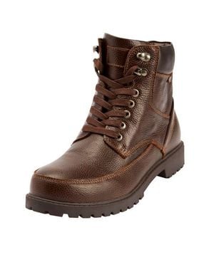 Kingsize Zip Up Work Boots - Brown