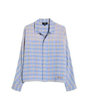 Represent Santa Monica Flannel Button-Front Shirt - Blue