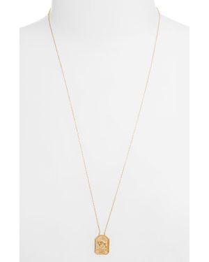 Jennifer Zeuner Kiana Zodiac Pendant Necklace - White