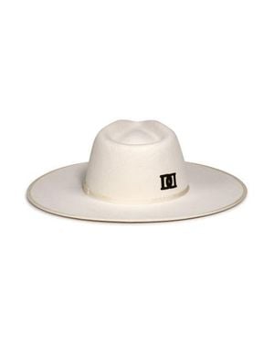 DESERI Flat Brim Hat - White