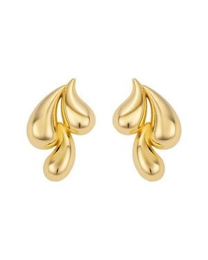 ATHRA LUXE Modern Muse Triple Tear Drop Earrings - Metallic