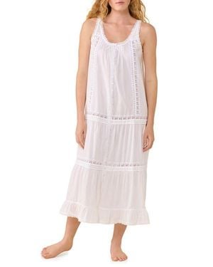 Eileen West Cotton Lawn Ballet Nightgown - White
