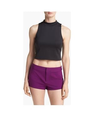 Astr Astr 'Scuba' Mock Turtleneck Tank - Purple
