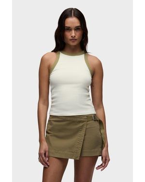 Hudson Jeans Ribbed Racer Tank - Green