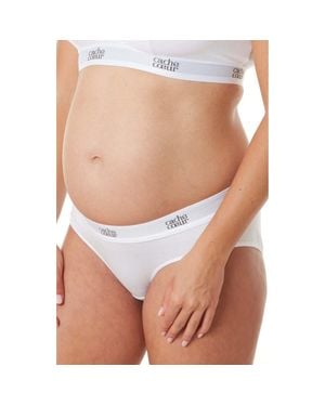 Cache Coeur Life Maternity Shorts - White