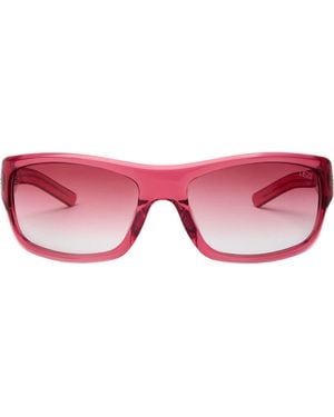 DEZI Tints Out 61Mm Gradient Wrap Sunglasses - Pink