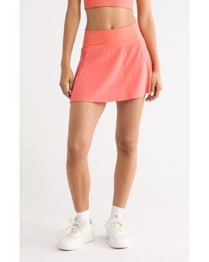 Zella Super Set High Waist Pleated Skort - Pink