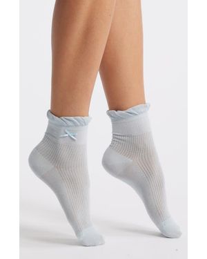 Casa Clara Lily Seamed Socks - Blue