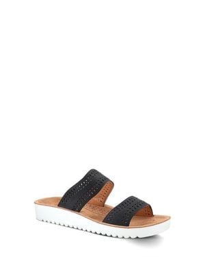 Flexus by Spring Step Bayshore Crystal Cutout Slide Sandal - Black