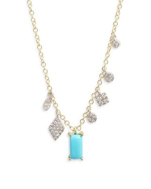 Meira T Diamond Necklace - Blue