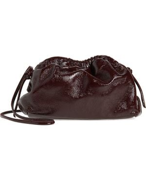 Mansur Gavriel Mini Cloud Leather Clutch - Brown