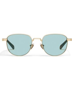 Quay Born Ready 52Mm Round Sunglasses - Blue