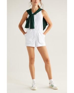 Zella Navigator Short Romper - White