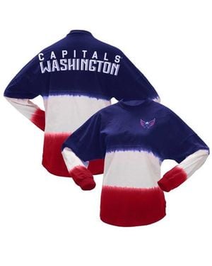 Spirit Jersey Fanatics Branded/ Washington Capitals Ombre Long Sleeve T-Shirt - Blue