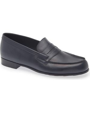 J.M. Weston 180 Light Penny Loafer - Blue