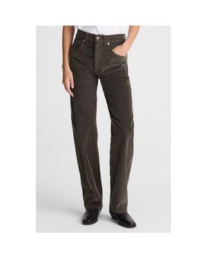 Madewell High Waist Balloon Corduroy Pants - Gray