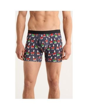 Meundies Stretch Boxer Briefs - Blue