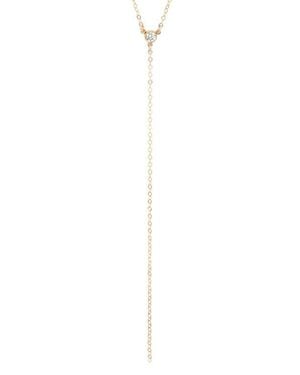 SET & STONES Teagan Y-Necklace - White