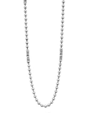 Lagos Anthem Ball Chain Necklace - White