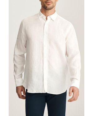 34 Heritage Linen Button-Up Shirt - White