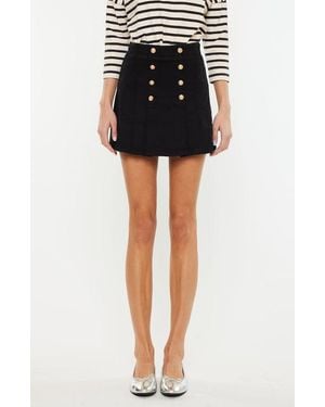 Official Kancan USA Irene High Rise Pleated Mini Skort - Black