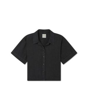 VIR VITA Anais Linen Shirt - Black