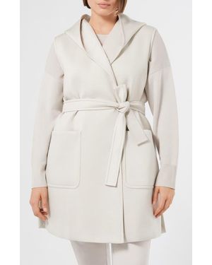Marina Rinaldi Abbono Hooded Scuba Vest - Natural