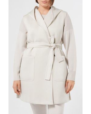 Marina Rinaldi Abbono Hooded Scuba Vest - Natural