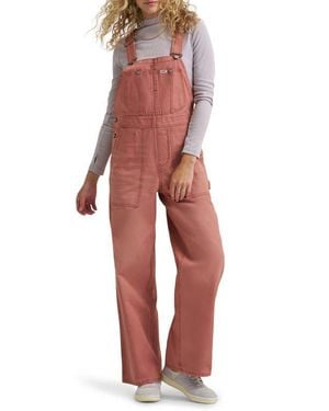 Lee Jeans Relaxed Denim Overalls - Red