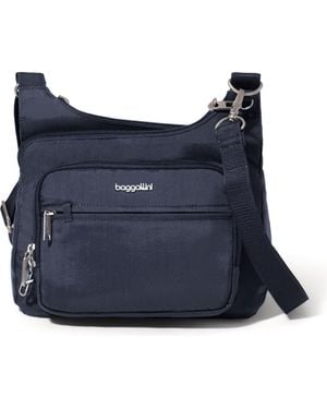 Baggallini Securtex Anti-Theft Crossover Crossbody - Blue