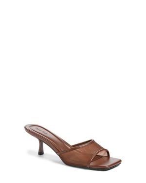 Open Edit Charlie Heeled Sandal - Brown
