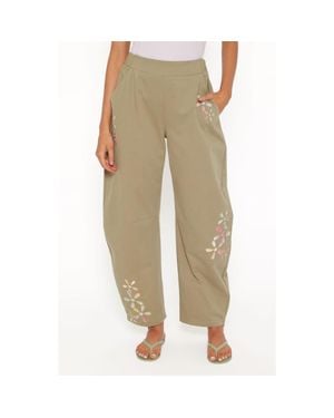 Petal & Pup Telena Barrel Leg Pants - Natural