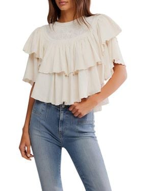 Free People Rose Party T-Shirt - Blue