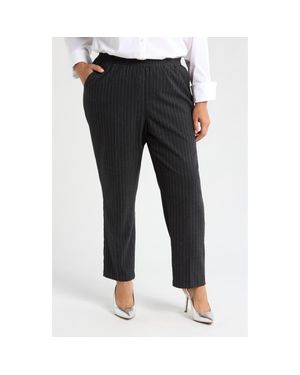 UNIVERSAL STANDARD The Pinstripe High Waist Pants - Gray