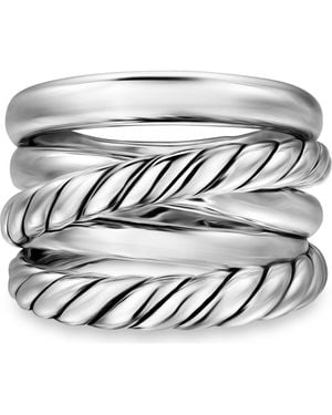 David Yurman Crossover Five Row Ring - Metallic