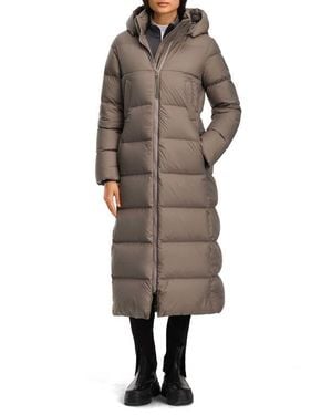 Canada Goose Mystique Tonal Label 750 Fill Power Down Long Puffer Coat - Brown