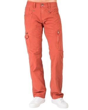 Level 7 Cargo Jeans - Red