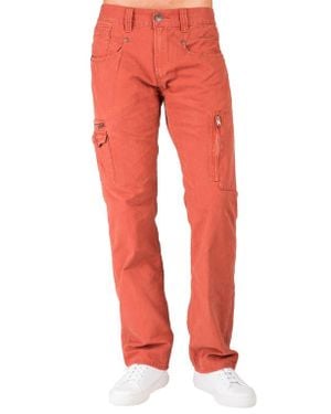 Level 7 Cargo Jeans - Red