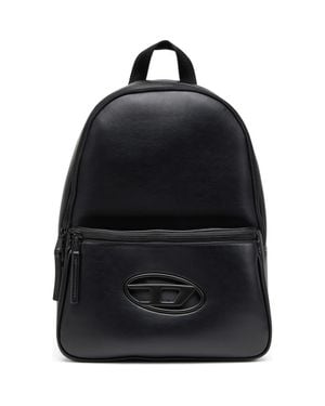 DIESEL Holi-D Faux Leather Backpack - Black