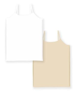 Malibu Sugar Two Solid Full Cami - White