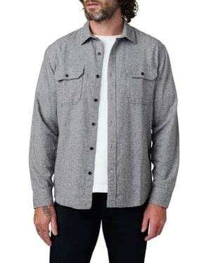 Joe's Jeans Chester Flannel Button-Up Shirt - Gray