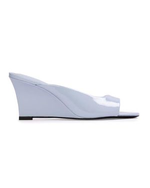 Black Suede Studio Arisha 70 Mule - Blue