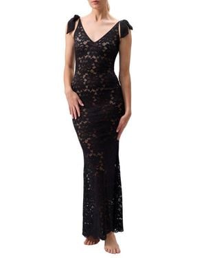 Rya Collection Amour Lace Nightgown - Black