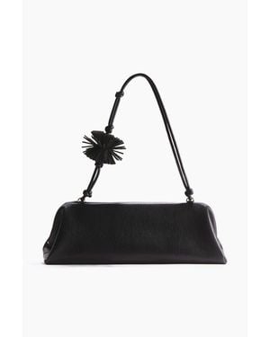 H&M Pompom-Detail Shoulder Bag - Black